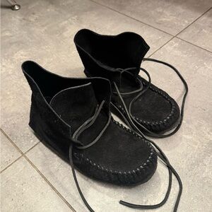 Isabel Marat black moccasins